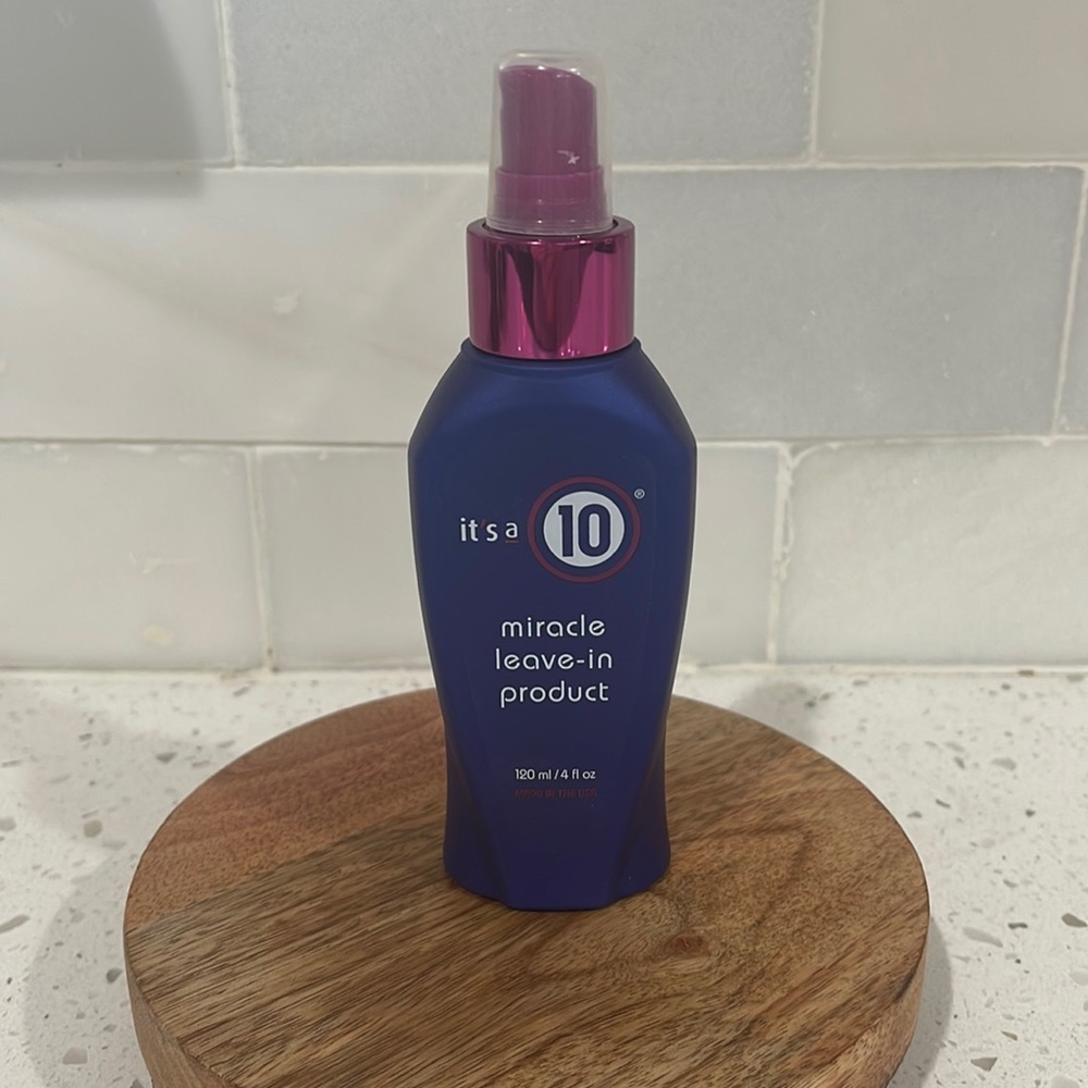 It’s a 10 miracle leave-in product.